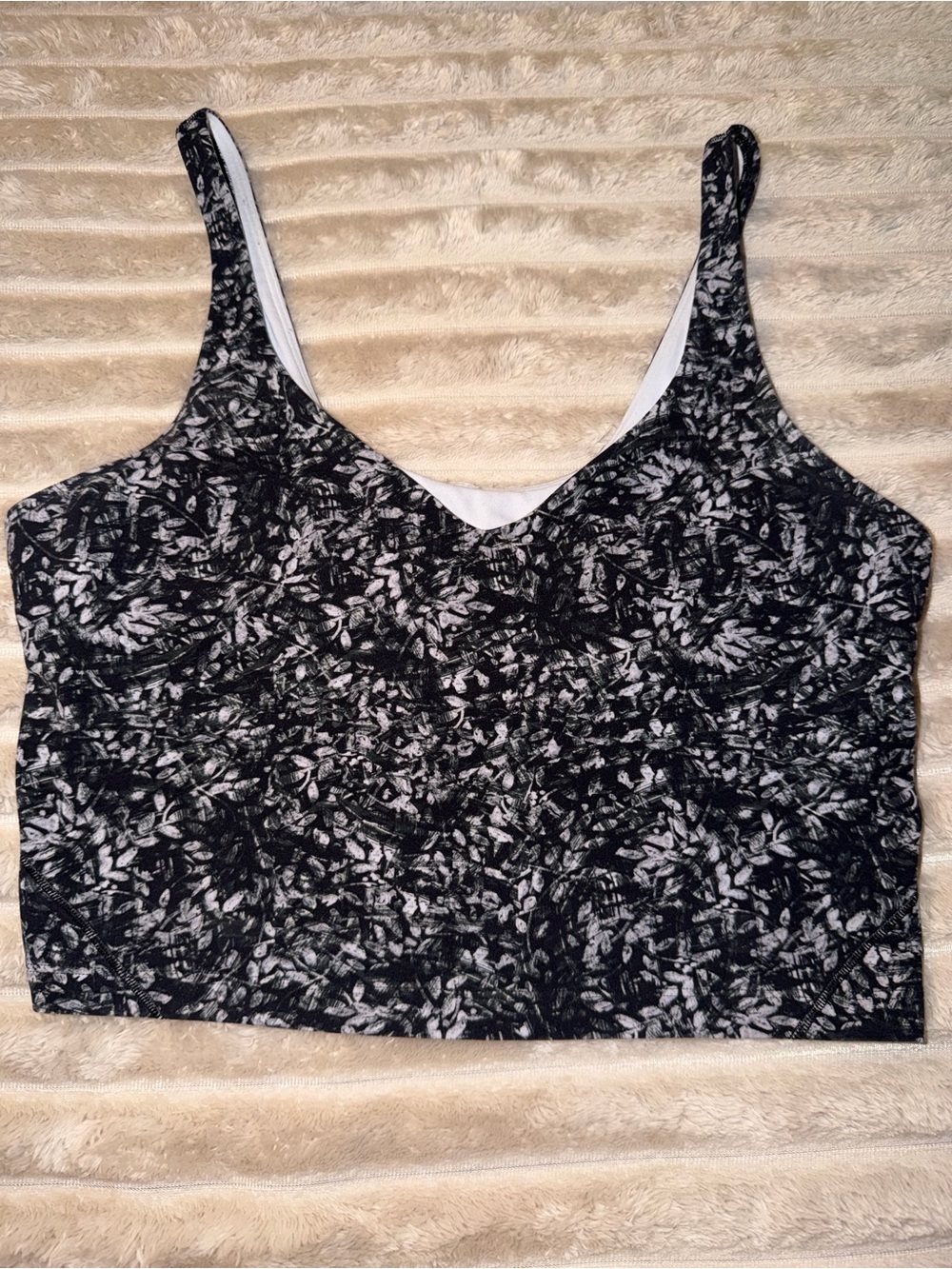 Lululemon Align Crop Top Size 12 in color blossom overlay
